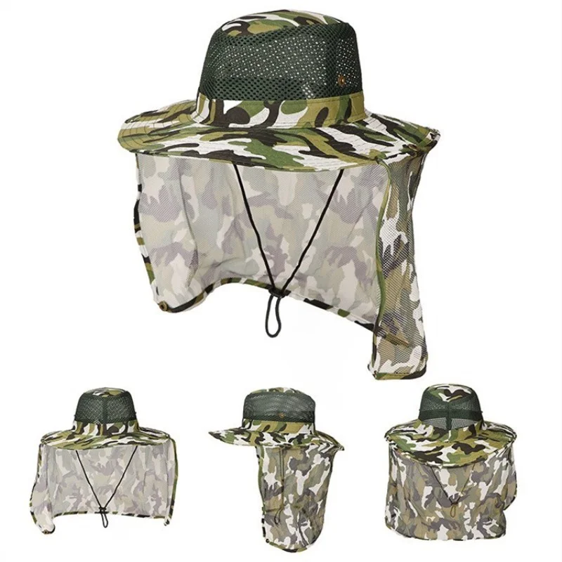 Outdoor Fishing Hat Wide-brimmed Breathable Mesh Fishing Hat Mountaineering Hat Camouflage Hunting Jungle Anti-UV Sun Hat
Outdoor Fishing Hat Wide-brimmed Breathable Mesh Fishing Hat Mountaineering Hat Camouflage Hunting Jungle Anti-UV Sun Hat