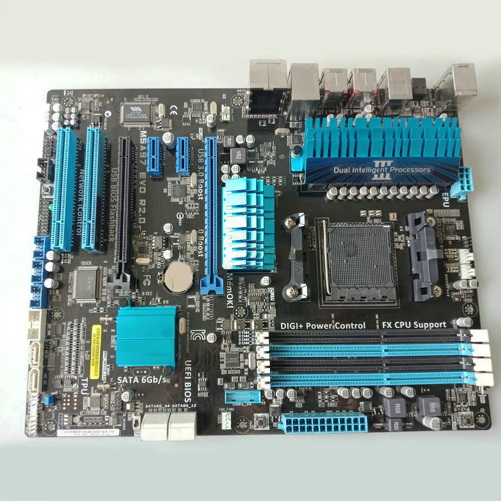 Для ASUS M5A97 EVO R2.0 Socket AM3 + 970 материнская плата по стандарту ATX Поддержка FX8350 Mobo
Для ASUS M5A97 EVO R2.0 Socket AM3 + 970 материнская плата по стандарту ATX Поддержка FX8350 Mobo