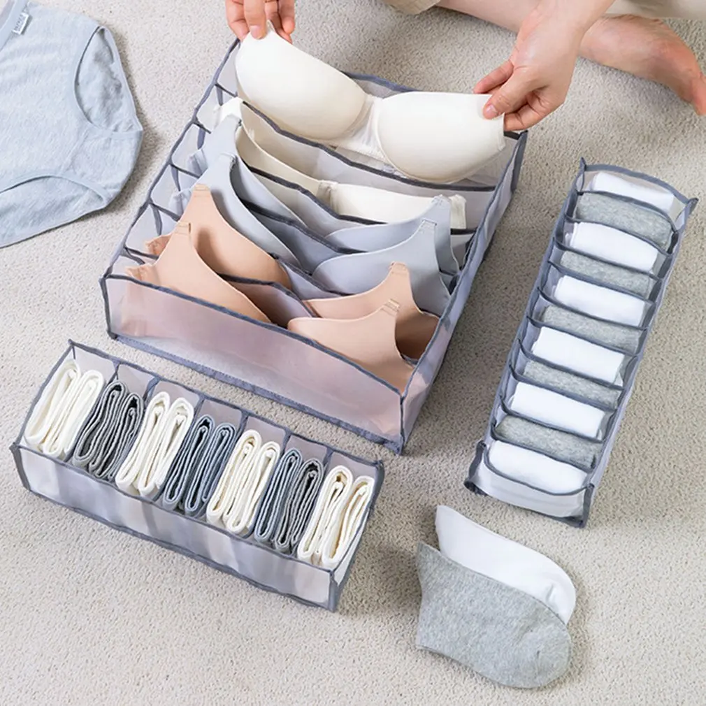 Jeans Compartment Storage Box Closet Clothes Drawer Mesh Separation Box Socks bra panties Divider Can Washed Home Organizer
Jeans Compartment Storage Box Closet Clothes Drawer Mesh Separation Box Socks bra panties Divider Can Washed Home Organizer