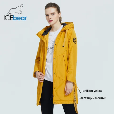 ICEbear 2023 женская осенняя куртка женское пальто с капюшоном повседневная одежда качественная парка брендовая одежда GWC20035I
