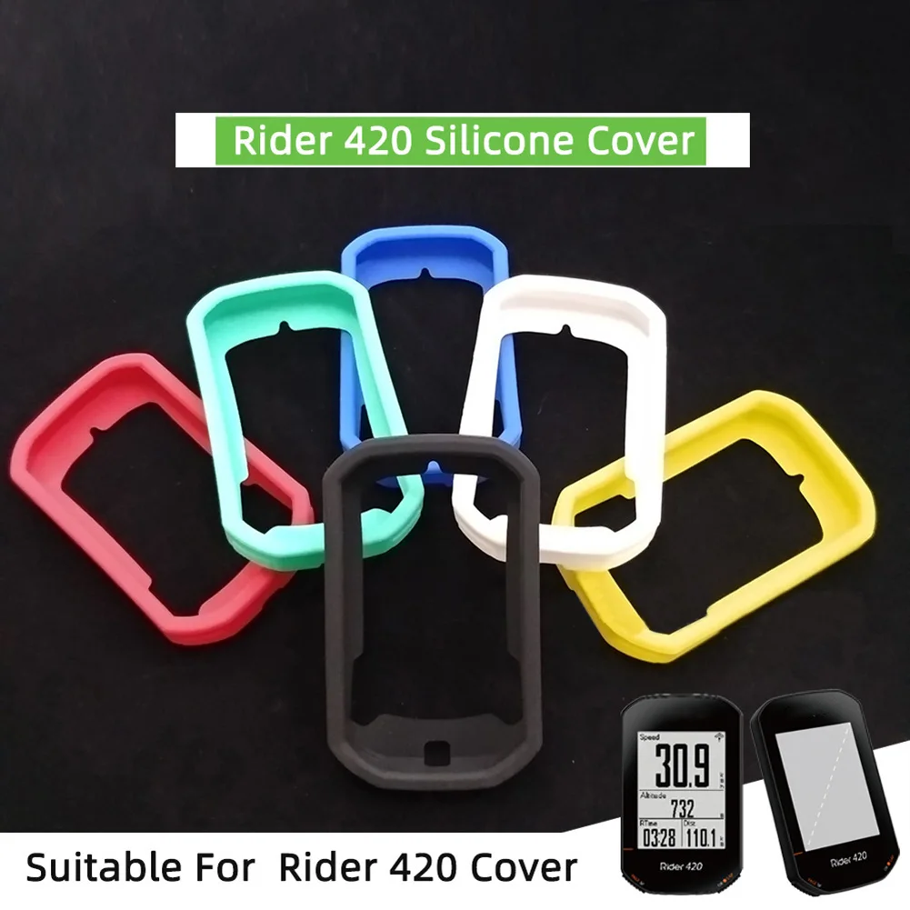 

High Quality Bicycle Computer Protection Cover Silicone Stopwatch Holder Case With High-definition Film For Bryton Rider 320 420