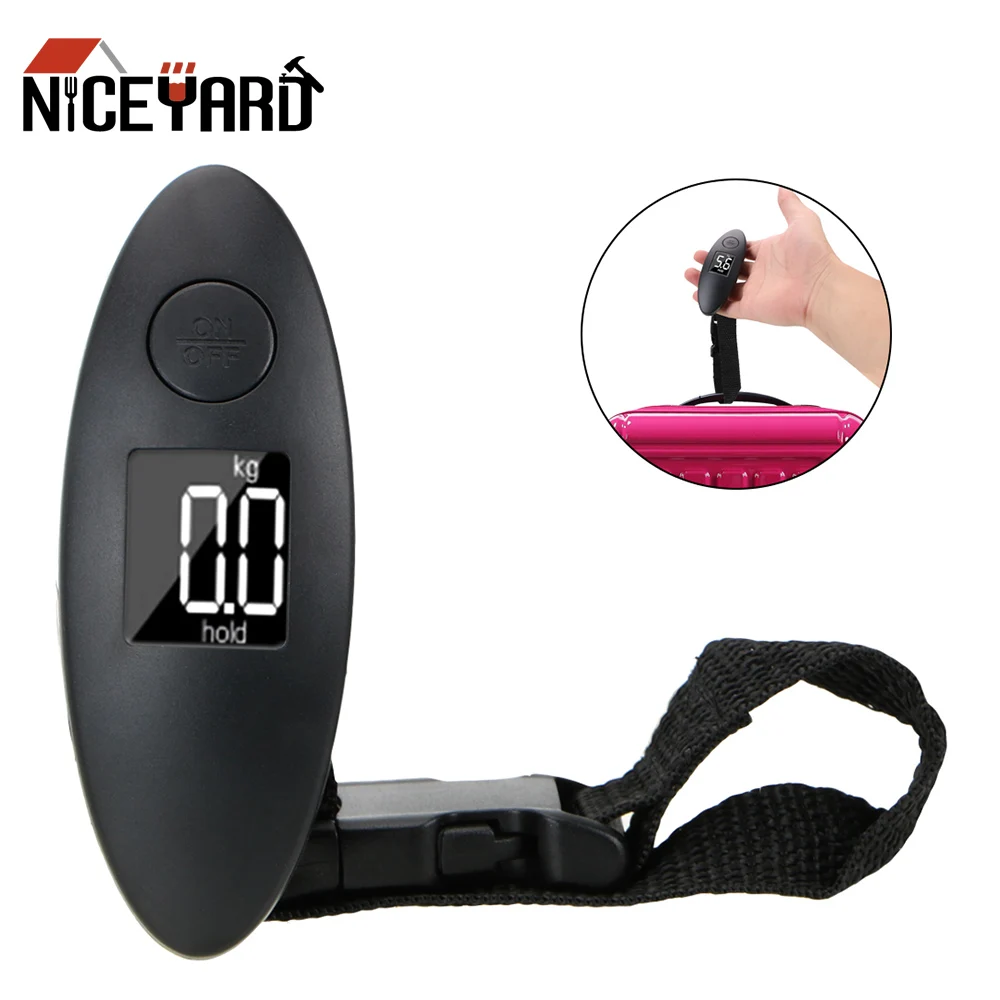 NICEYARD Electronic Luggage Scale Digital Scales Travel Handheld Weighing Fishing Scale LCD Display 100g/40kg 88Lb
NICEYARD Electronic Luggage Scale Digital Scales Travel Handheld Weighing Fishing Scale LCD Display 100g/40kg 88Lb
