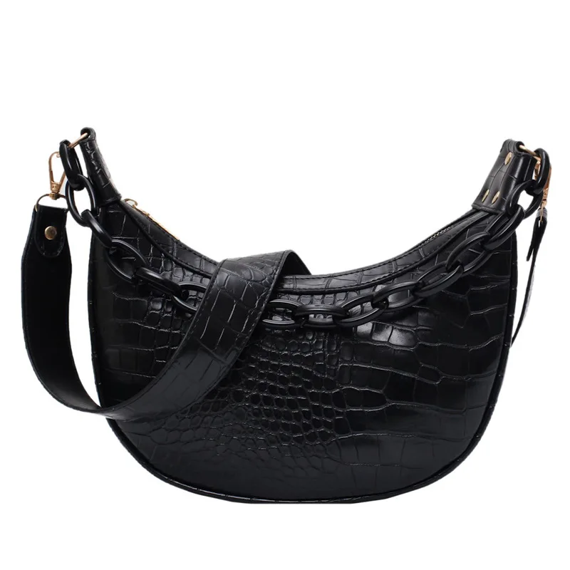 French niche bag female bag new 2020 simple texture shoulder bag wild crocodile pattern crossbody bag
French niche bag female bag new 2020 simple texture shoulder bag wild crocodile pattern crossbody bag