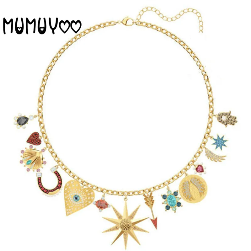 Fashion jewelry swa, new charm retro temperament golden lucky goddess star horseshoe sun clavicle necklace gifts for women
Fashion jewelry swa, new charm retro temperament golden lucky goddess star horseshoe sun clavicle necklace gifts for women
