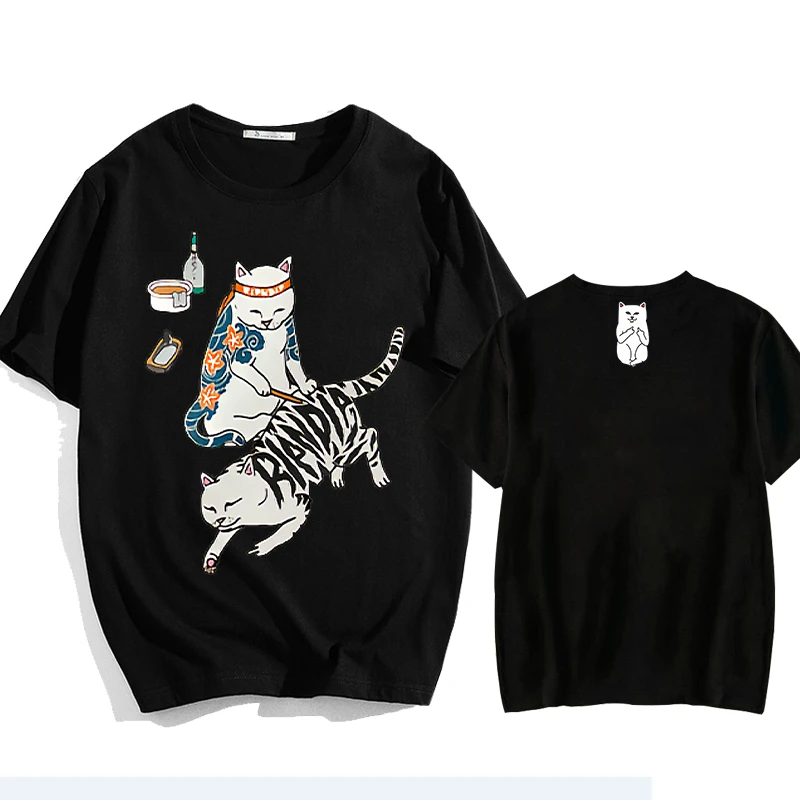 Camiseta de manga corta con estampado de gato de dibujos animados para hombre, ropa de calle de Hip-Hop, Harajuku, retro t shirt
Camiseta de manga corta con estampado de gato de dibujos animados para hombre, ropa de calle de Hip-Hop, Harajuku, retro t shirt
