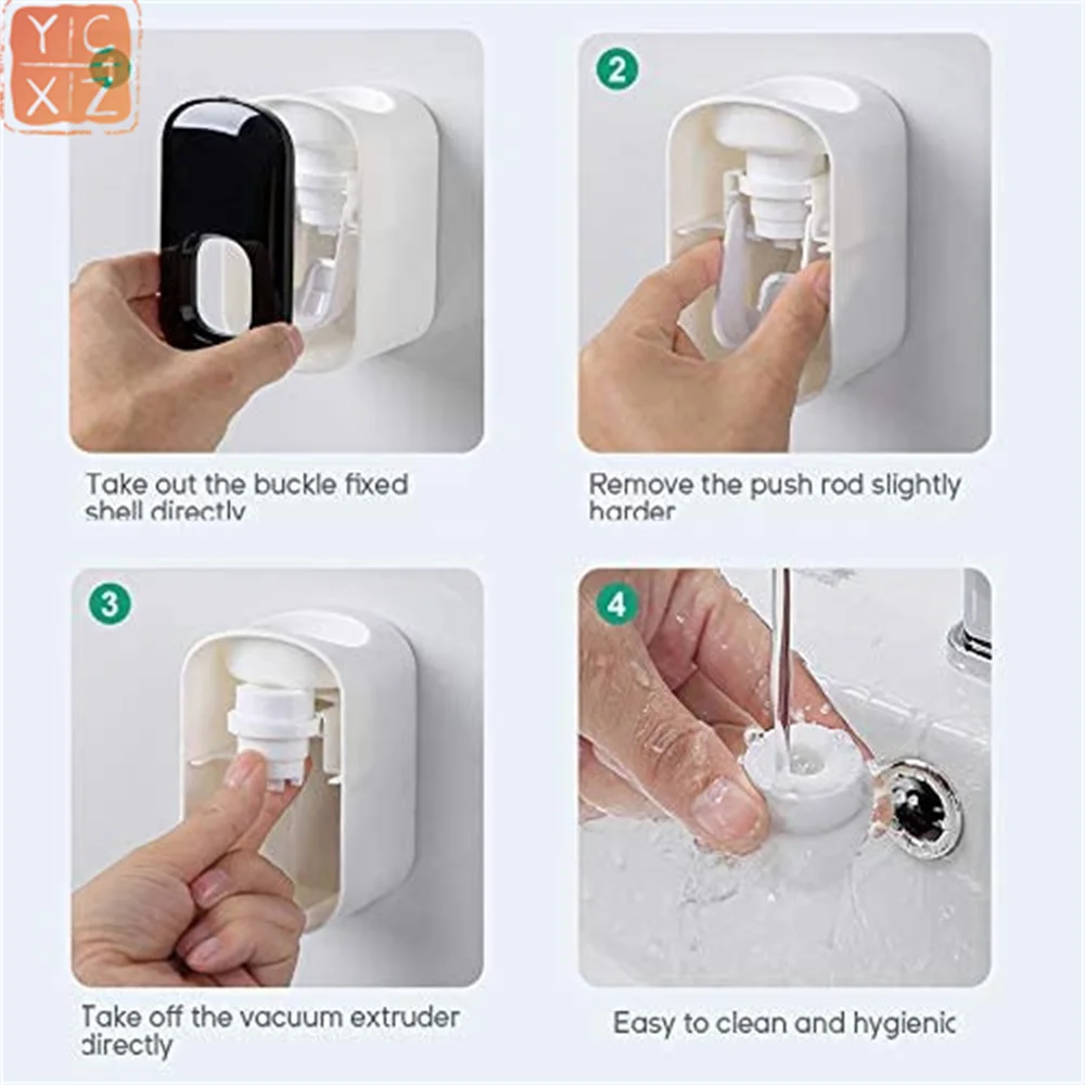 Toothpaste Dispenser Wall Mount Bracket Is Suitable for Bathroom Automatic Toothpaste Squeezer Bathroom Accessories Set Plastic
Toothpaste Dispenser Wall Mount Bracket Is Suitable for Bathroom Automatic Toothpaste Squeezer Bathroom Accessories Set Plastic