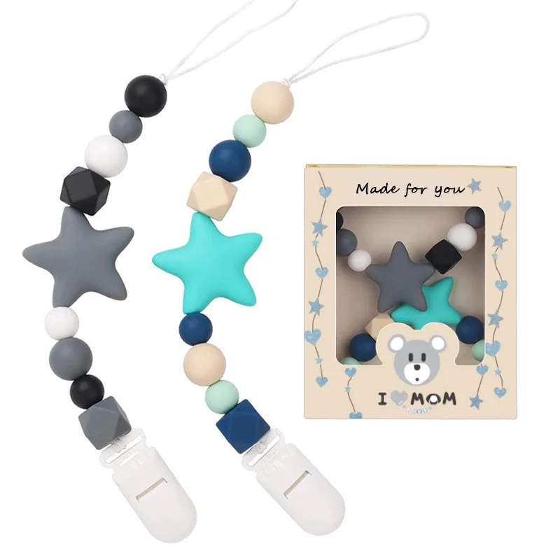 2-Piece Set Baby Nipple Holder Pacifier Clip Silicone Beads Pacifier Chain Infant Nipple Appease Soother Chain Clips
2-Piece Set Baby Nipple Holder Pacifier Clip Silicone Beads Pacifier Chain Infant Nipple Appease Soother Chain Clips