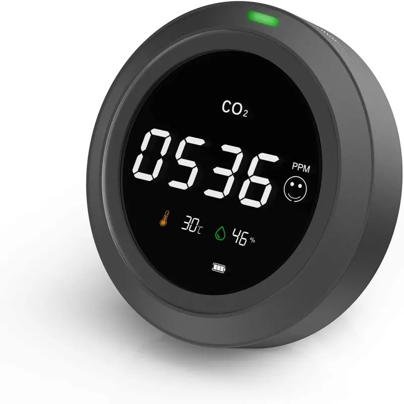 SMART SENSOR CO2 Meter Detector Carbon Dioxide Monitor USB Temperature Humidity Meter With Data Gas Analyzer
SMART SENSOR CO2 Meter Detector Carbon Dioxide Monitor USB Temperature Humidity Meter With Data Gas Analyzer