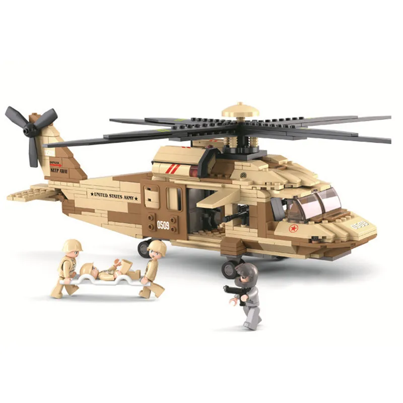 SLuban Air Force Series Military Helicopter Model Building Block Minifigures Educational Toy Children's Toy For Kids Christmas
SLuban Air Force Series Military Helicopter Model Building Block Minifigures Educational Toy Children's Toy For Kids Christmas