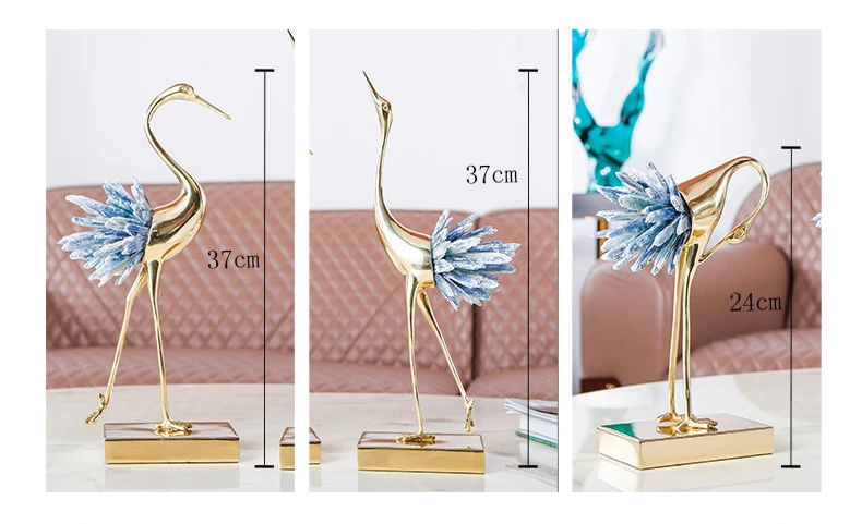 Luxurious Copper Figurine Crane Art Decoration Crystal Handicraft Crafting Figurine Art Marble Modern Home Decoration Ornament
Luxurious Copper Figurine Crane Art Decoration Crystal Handicraft Crafting Figurine Art Marble Modern Home Decoration Ornament