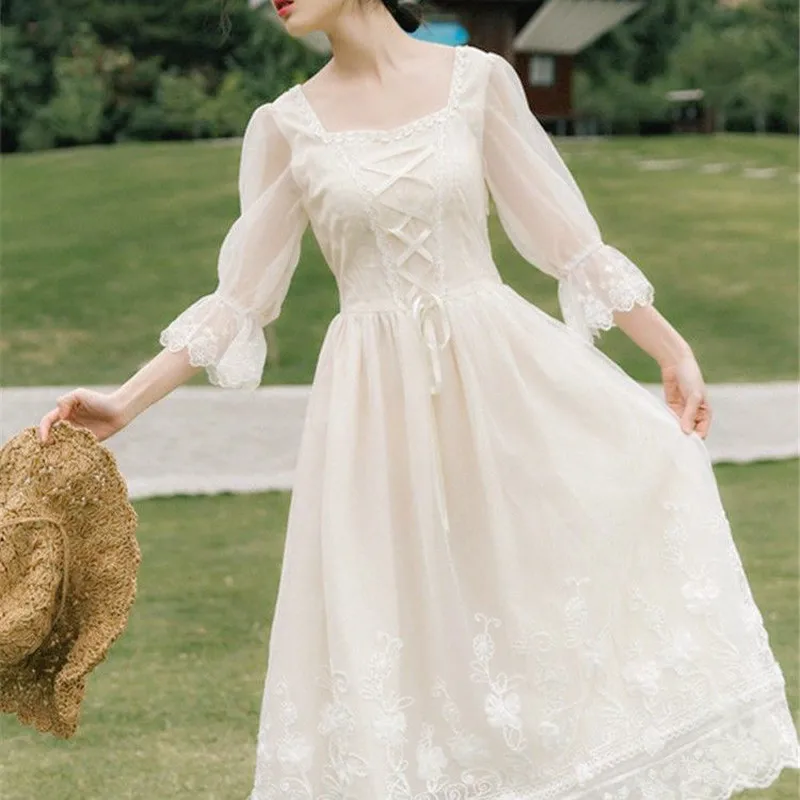 Vintage Retro Dress Women French Style Elegant Designer Fairy Dress Casual Slim Chiffon Party Dress 2020 Autumn Women's Clothing
Vintage Retro Dress Women French Style Elegant Designer Fairy Dress Casual Slim Chiffon Party Dress 2020 Autumn Women's Clothing