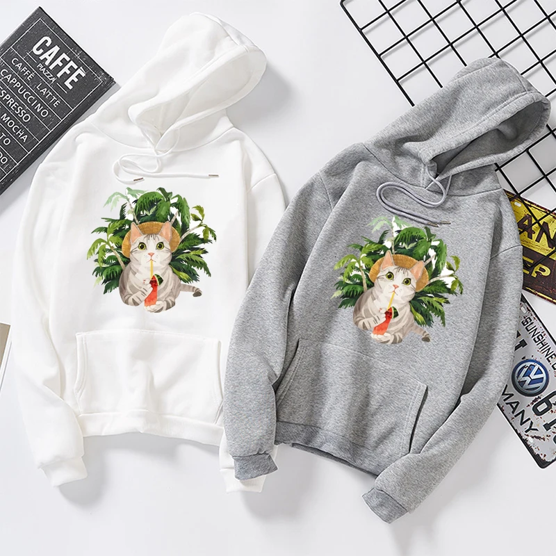 Women Clothes Harajuku Style Personality Cat Print Loose Long Sleeve Hoodies Black Pullovers Autumn Korean Version Winter
Women Clothes Harajuku Style Personality Cat Print Loose Long Sleeve Hoodies Black Pullovers Autumn Korean Version Winter