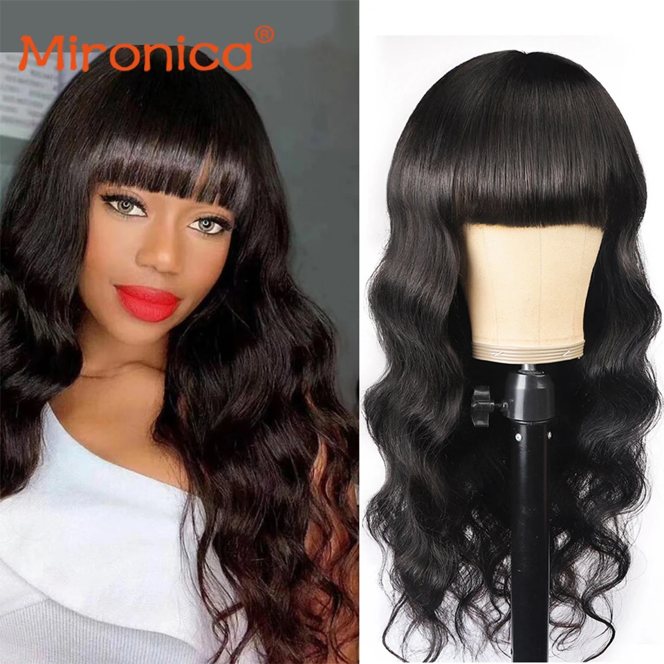 Body Wave Human Hair Wig With Bangs Full Machine Made Only Remy Hair Brazilian Water Wave Human Hair Wig For Women Fast Shipping
Body Wave Human Hair Wig With Bangs Full Machine Made Only Remy Hair Brazilian Water Wave Human Hair Wig For Women Fast Shipping