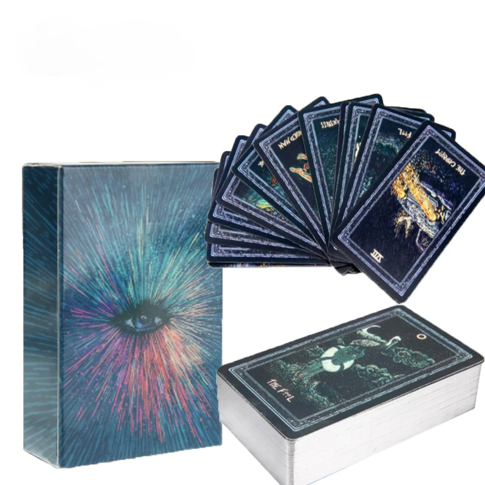 78-card Prisma Visions tarot deck English Version silver plating divination playing cards board games for magic the gathering
78-card Prisma Visions tarot deck English Version silver plating divination playing cards board games for magic the gathering