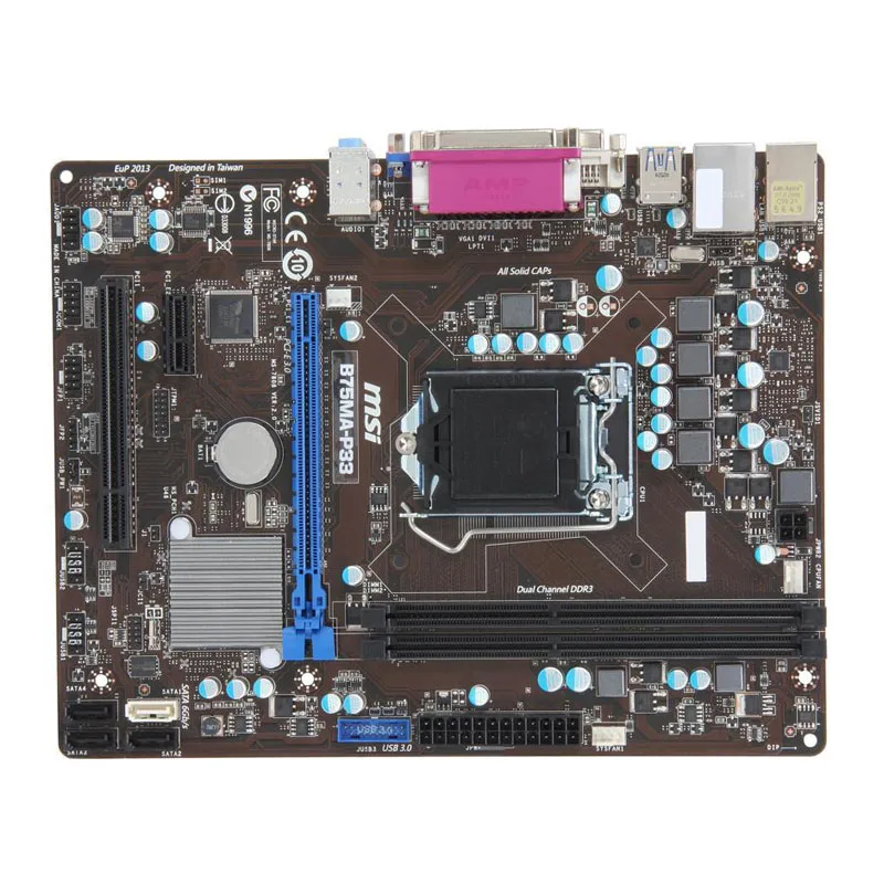Для MSI B75MA-P33 Intel B75 LGA 1155 рабочего Материнская плата DDR3 USB3.0 16 Гб Поддержка Core i7 i5 i3 Pentium PC материнская плата
Для MSI B75MA-P33 Intel B75 LGA 1155 рабочего Материнская плата DDR3 USB3.0 16 Гб Поддержка Core i7 i5 i3 Pentium PC материнская плата