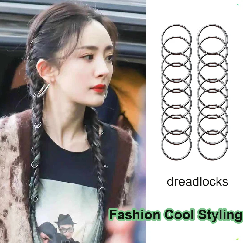 200Pcs 8/10mm Gold Silver Opening Hair Ring Dreadlock Bead Cuff Clip Braid Styling Tools Hoop Circle Accessories For Women Girls
200Pcs 8/10mm Gold Silver Opening Hair Ring Dreadlock Bead Cuff Clip Braid Styling Tools Hoop Circle Accessories For Women Girls