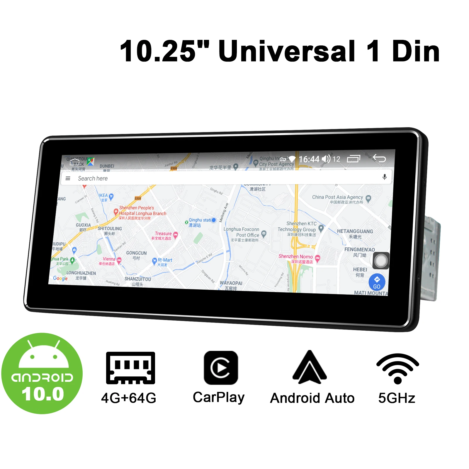 Автомобильный стерео радиоприемник Carplay GPS DSP SPDIF Topslink 10 25 дюйма Android 5GWiFi сабвуфер