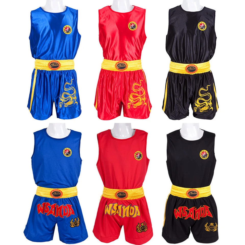 Шорты Muay Thai Rashguard для ММА взрослых и детей боксерская форма из двух предметов