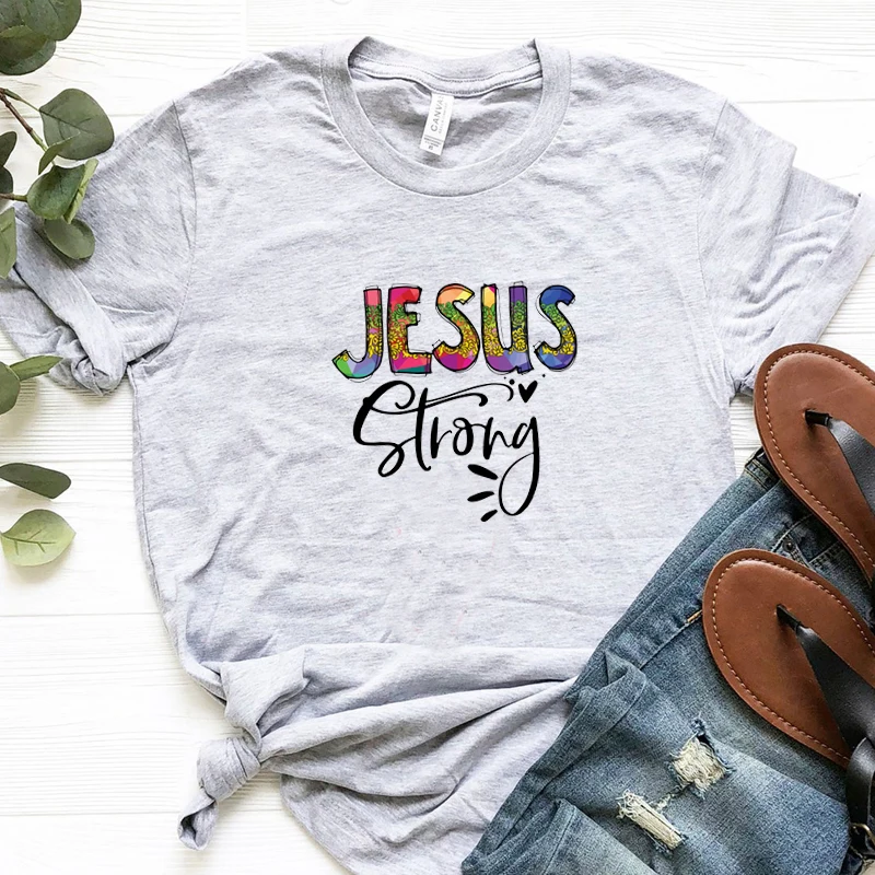 Jesus Strong Bible Motivational Women T-Shirt Casual Cotton Graphic Tee Hipster Christian Religious Tumblr Tops Tshirt Dropship
Jesus Strong Bible Motivational Women T-Shirt Casual Cotton Graphic Tee Hipster Christian Religious Tumblr Tops Tshirt Dropship