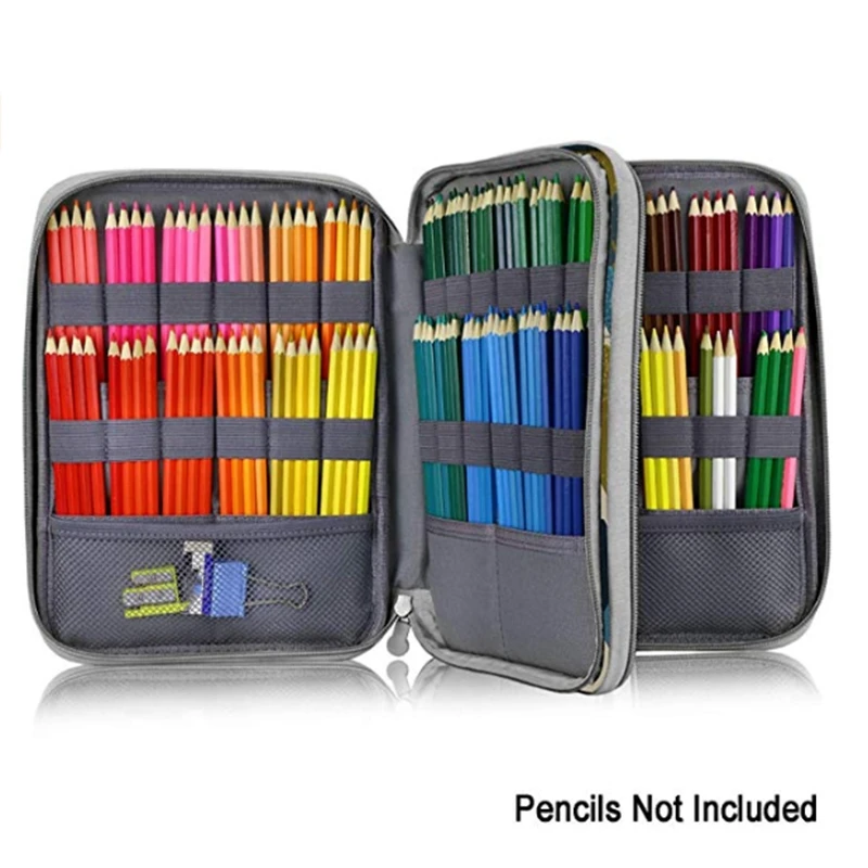 192 Slots Large Capacity Pencil Bag Case Organizer Cosmetic Bag for Colored Pencil Watercolor Pen Markers Gel Pens Bag
192 Slots Large Capacity Pencil Bag Case Organizer Cosmetic Bag for Colored Pencil Watercolor Pen Markers Gel Pens Bag