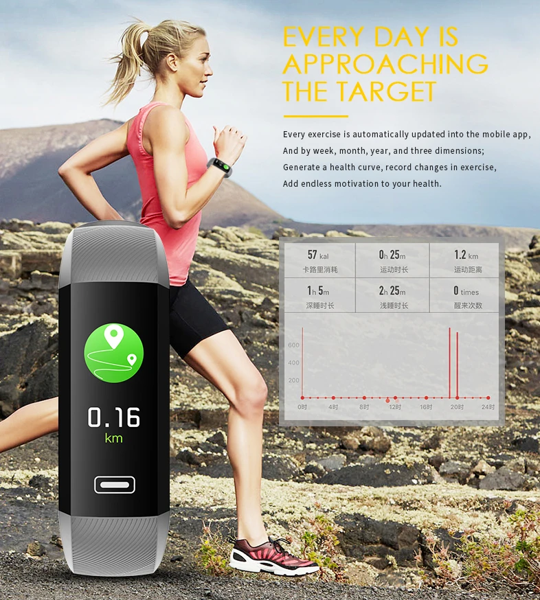 R5MAX Newest IP67 Waterproof Fitness Bracelet Heart Rate Monitor Smart Wristband Weather Forecast Sport Pedometer Smartwatch
R5MAX Newest IP67 Waterproof Fitness Bracelet Heart Rate Monitor Smart Wristband Weather Forecast Sport Pedometer Smartwatch