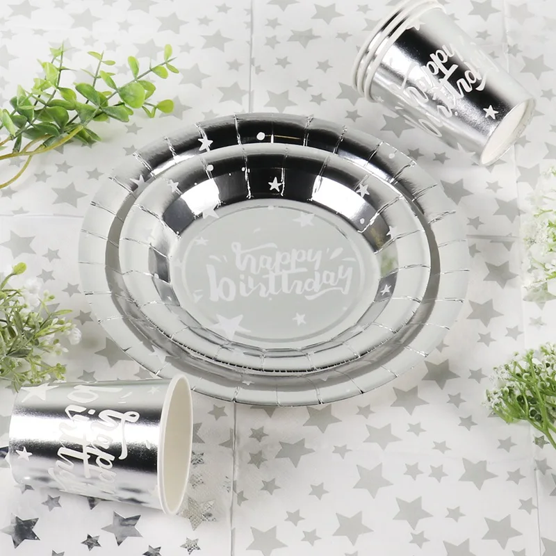 Laser Disposable Tableware Paper plate/Cup/napkin For Birthday Party Decorations Kids Baby Shower Decor Wedding Party Supplies
Laser Disposable Tableware Paper plate/Cup/napkin For Birthday Party Decorations Kids Baby Shower Decor Wedding Party Supplies