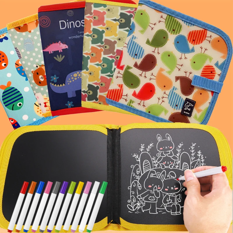 Portable Erasable Double-sided Painting Book For Kid's Graffiti Book Reuse Graffiti Book Contains Brush Book For Kid‘s Painting
Portable Erasable Double-sided Painting Book For Kid's Graffiti Book Reuse Graffiti Book Contains Brush Book For Kid‘s Painting