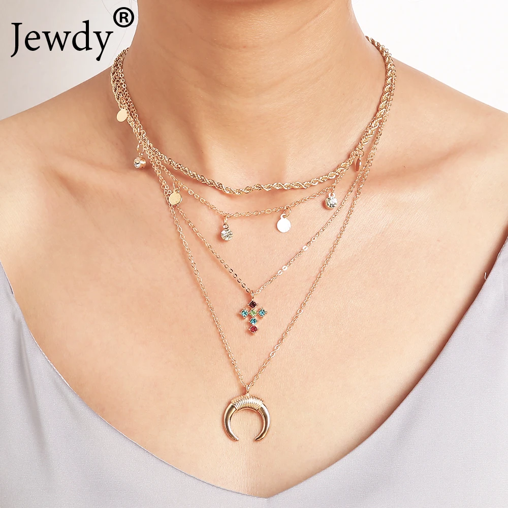 Gothic Colorful Crystal Cross Pendant Necklace Goth Golden Moon Chain Choker Necklace for Women Couple Fashion Jewelry 2020 Gift
Gothic Colorful Crystal Cross Pendant Necklace Goth Golden Moon Chain Choker Necklace for Women Couple Fashion Jewelry 2020 Gift