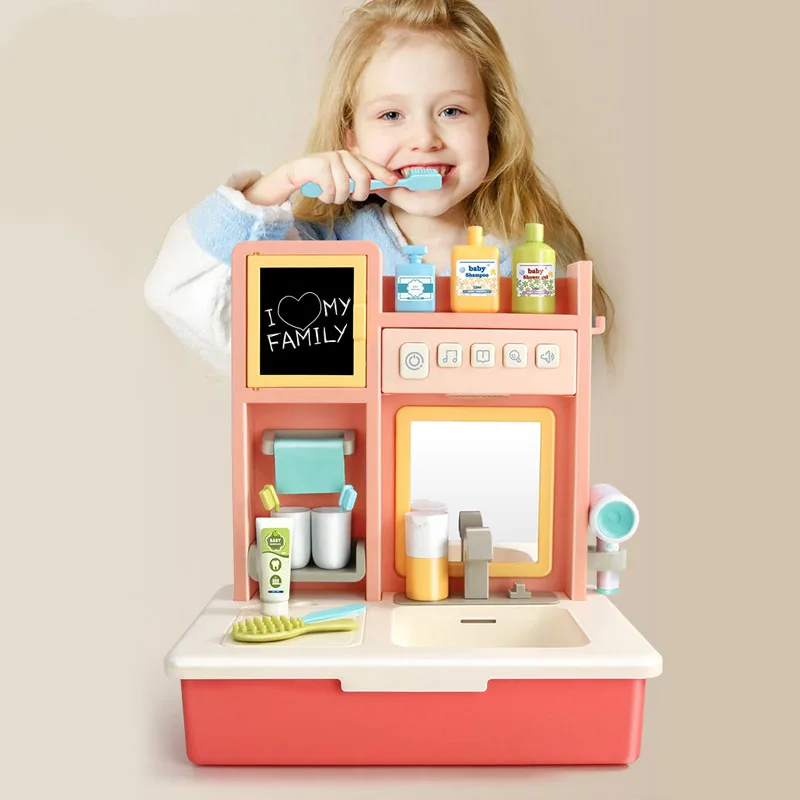 Children Educational Electric Water Outlet Baby Play House Game Simulation Wash Station Life Self-Care Ability Toy Set Gift
Children Educational Electric Water Outlet Baby Play House Game Simulation Wash Station Life Self-Care Ability Toy Set Gift