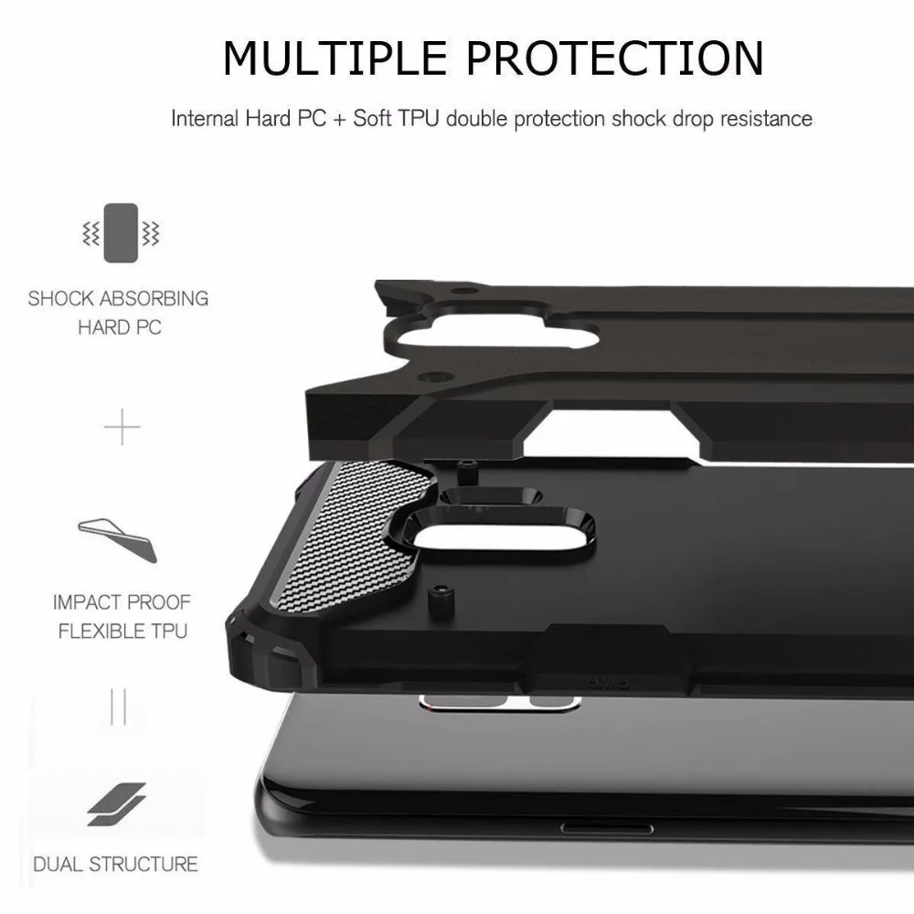 Роскошный гибридный прочный армированный чехол для телефона Samsung Galaxy S10 S9 S8 Plus S7 S6