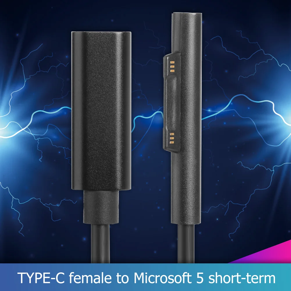Адаптер питания Черный 65 Вт PD USB Type C женский бытовые Компьютерные аксессуары для Microsoft Surface Pro 5
Адаптер питания Черный 65 Вт PD USB Type C женский бытовые Компьютерные аксессуары для Microsoft Surface Pro 5