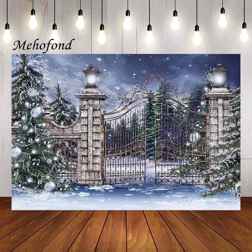 Mehofond Photography Background Winter Snow Forest Christmas Fence Lights Pine Tree Family Portrait Backdrop Photo Studio Props
Mehofond Photography Background Winter Snow Forest Christmas Fence Lights Pine Tree Family Portrait Backdrop Photo Studio Props