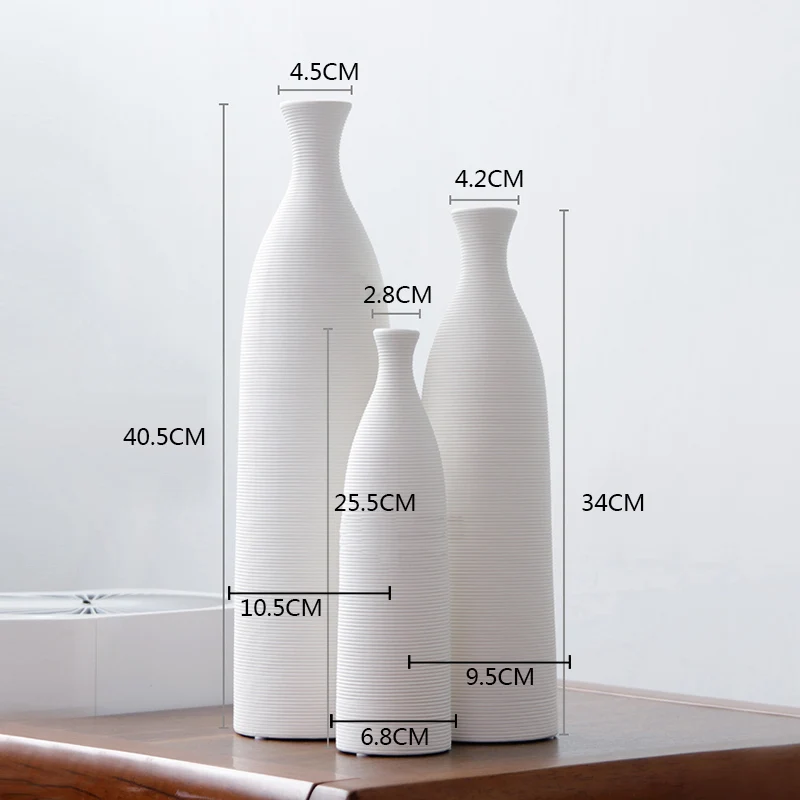 DIY Flower Arrangement Ceramic Vase Fine Stripe Japanese Style Vase Simple Modern Living Room Tabletop Ornament Decorative Props
DIY Flower Arrangement Ceramic Vase Fine Stripe Japanese Style Vase Simple Modern Living Room Tabletop Ornament Decorative Props