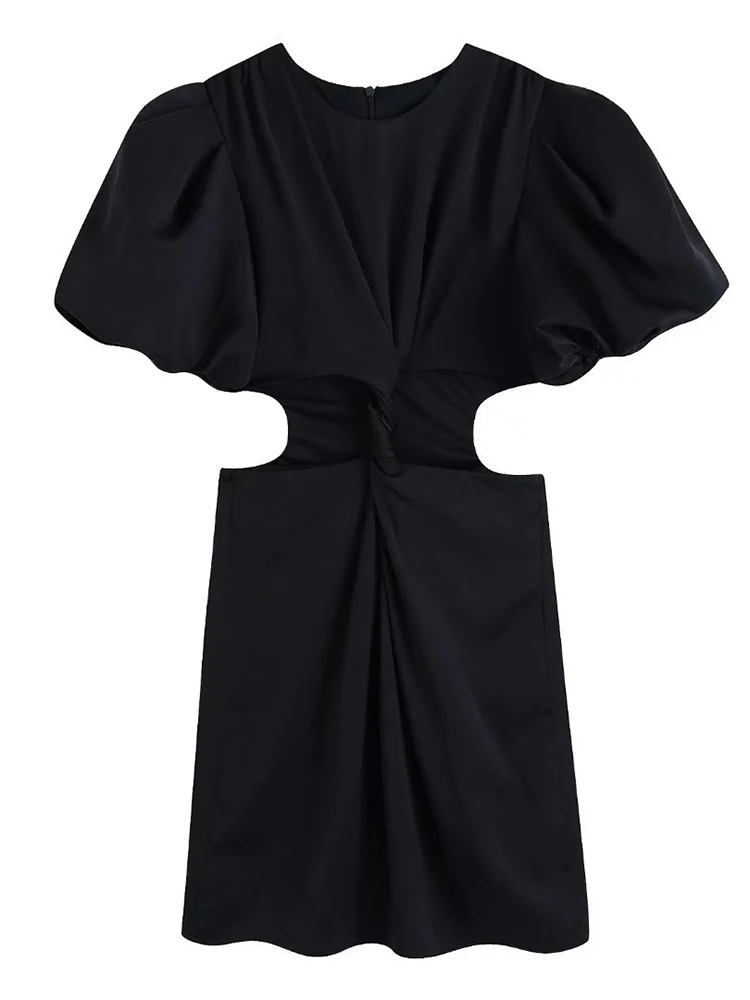KBAT Black Cut Out Dress Women Pleated Mini Dress Woman Short Puff Sleeve Elegant Party Dresses for Women Sexy Female Dress
KBAT Black Cut Out Dress Women Pleated Mini Dress Woman Short Puff Sleeve Elegant Party Dresses for Women Sexy Female Dress