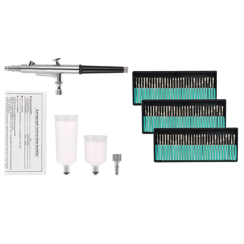 3 Set Diamond Burr Bits Drill Glass Gemstone & 1 Set 0.3Mm Spray Gravity Feed Tattoo Decorating Brushes Sprayer Pen
3 Set Diamond Burr Bits Drill Glass Gemstone & 1 Set 0.3Mm Spray Gravity Feed Tattoo Decorating Brushes Sprayer Pen