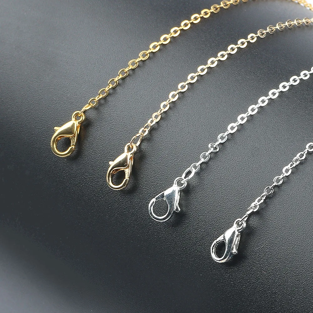 12pcs40cm Gold Silver Color Twisted Chains With Lobster Clasps for DIY Necklaces Accessories Handmade Jewelry Making Supplies 
12pcs40cm Gold Silver Color Twisted Chains With Lobster Clasps for DIY Necklaces Accessories Handmade Jewelry Making Supplies