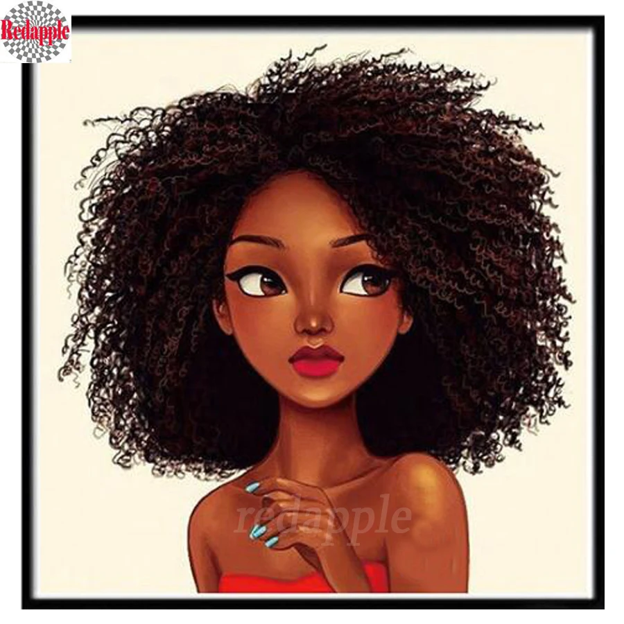 cute cartoon girl DIY 5D Diamond Embroidery American African Beauty Girl Big Bead Diamond Painting Mosaic rhinestone Sale Hobby
cute cartoon girl DIY 5D Diamond Embroidery American African Beauty Girl Big Bead Diamond Painting Mosaic rhinestone Sale Hobby