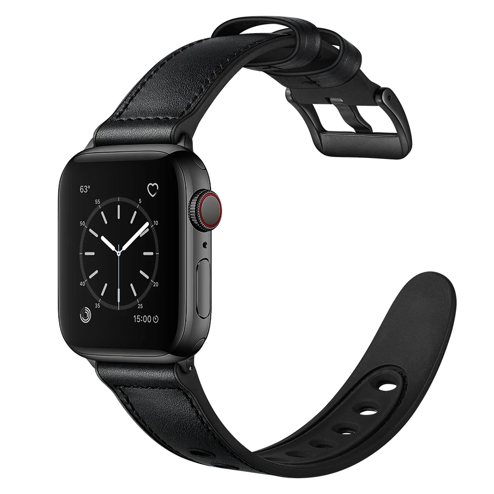 New Genuine Leather silicone Bracelet Watch Strap for Apple Watch Band 45 41 40/44/38/42MM Series SE 7 6 5 4/2/3 Wristands Band
New Genuine Leather silicone Bracelet Watch Strap for Apple Watch Band 45 41 40/44/38/42MM Series SE 7 6 5 4/2/3 Wristands Band