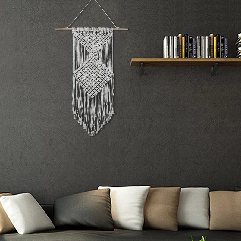 AU -Bohemian Macrame Woven Wall Hanging Decor Boho Handmade Tapestry Tels Wall Ornament for Home Party Nursery Decoration
AU -Bohemian Macrame Woven Wall Hanging Decor Boho Handmade Tapestry Tels Wall Ornament for Home Party Nursery Decoration