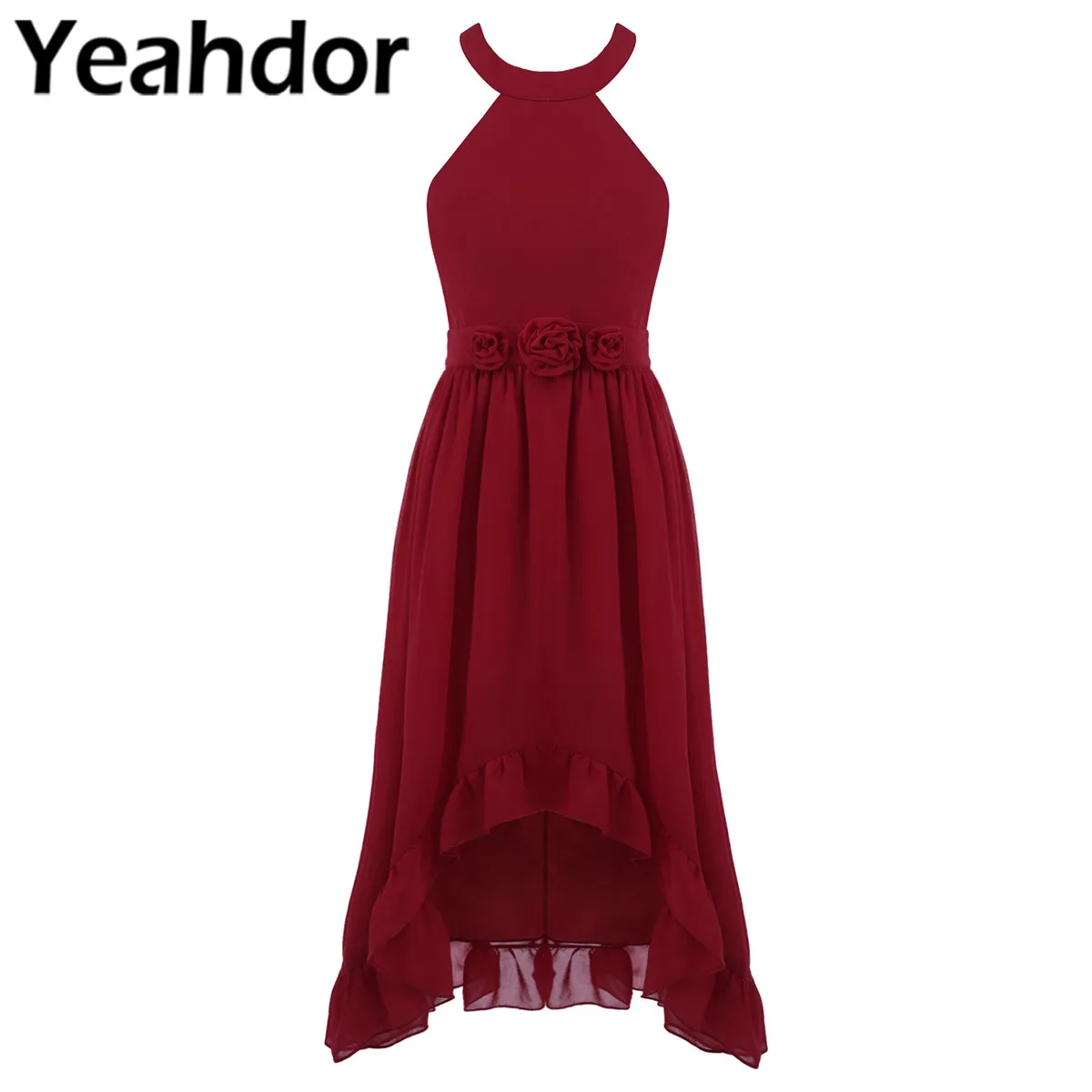 Junior Bridesmaid Dresses Kids Chiffon Halter Neck Sleeveless Dress Summer Wedding Party Formal High-Low Flower Girls Dress
Junior Bridesmaid Dresses Kids Chiffon Halter Neck Sleeveless Dress Summer Wedding Party Formal High-Low Flower Girls Dress