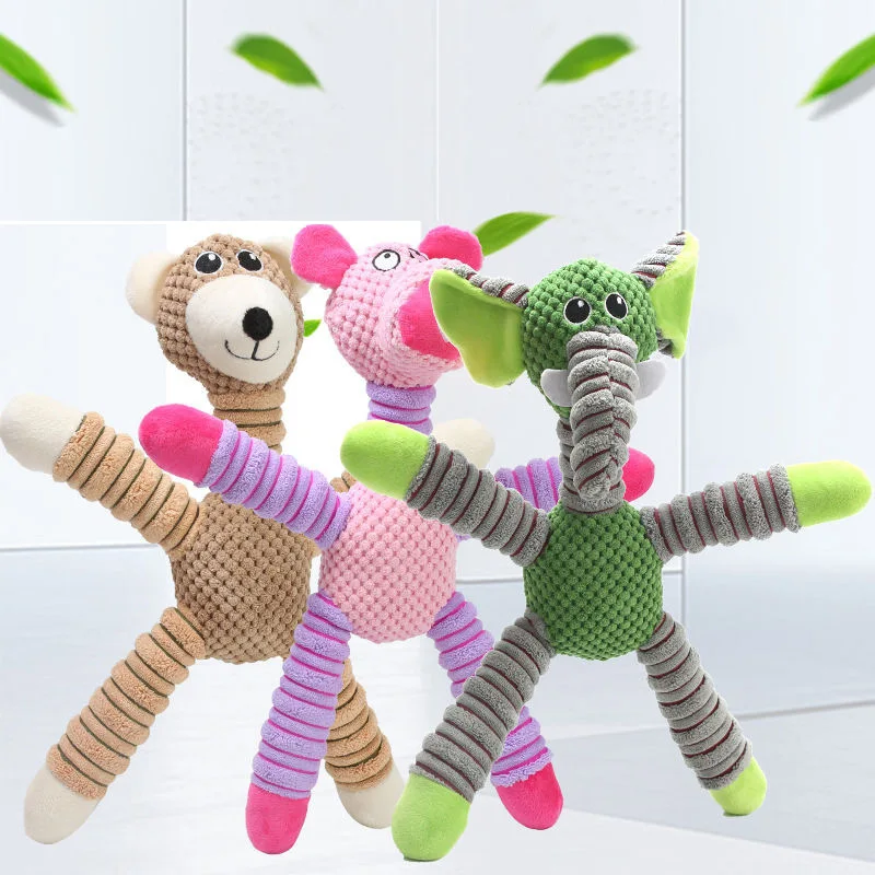 Dog Accessories for Small Dogs Bite Resistance Molar Teeth Sounding Toy Plush Cartoon Elephant Bear Pig Puppy Chew Toy
Dog Accessories for Small Dogs Bite Resistance Molar Teeth Sounding Toy Plush Cartoon Elephant Bear Pig Puppy Chew Toy