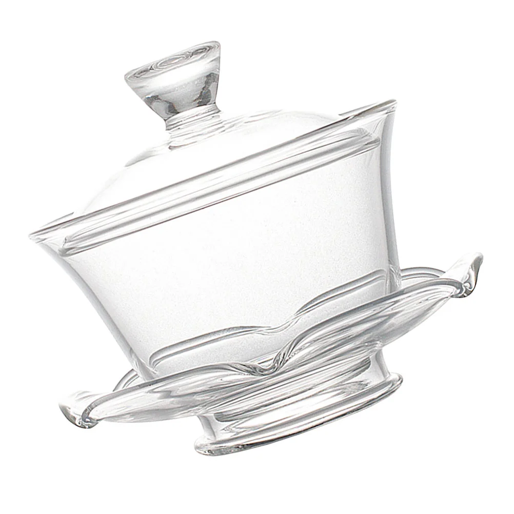 

1 комплект чайной чашки с крышкой и блюдце, стеклянная прозрачная чайная посуда, чайная чашка кунг-фу