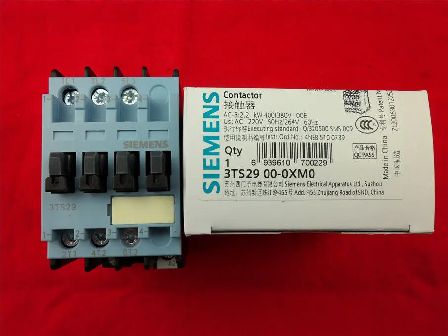 1 шт. Siemens 3TS2900-0XM0 3TS2900-0X 6A 220 В контактор переменного тока Бесплатная доставка |
