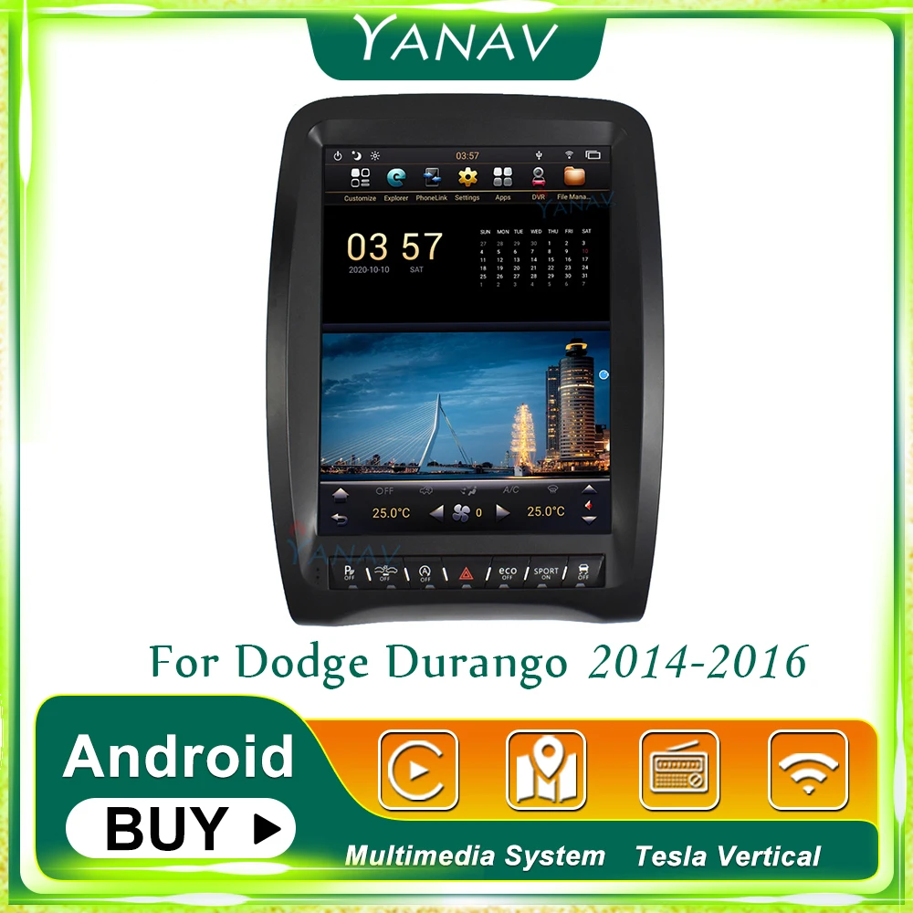 For Dodge Durango 2014-2016 2 Din Car Radio Audio Android GPS Navigation Stereo Receiver Multimedia MP3 Player Vertical Sreen
For Dodge Durango 2014-2016 2 Din Car Radio Audio Android GPS Navigation Stereo Receiver Multimedia MP3 Player Vertical Sreen