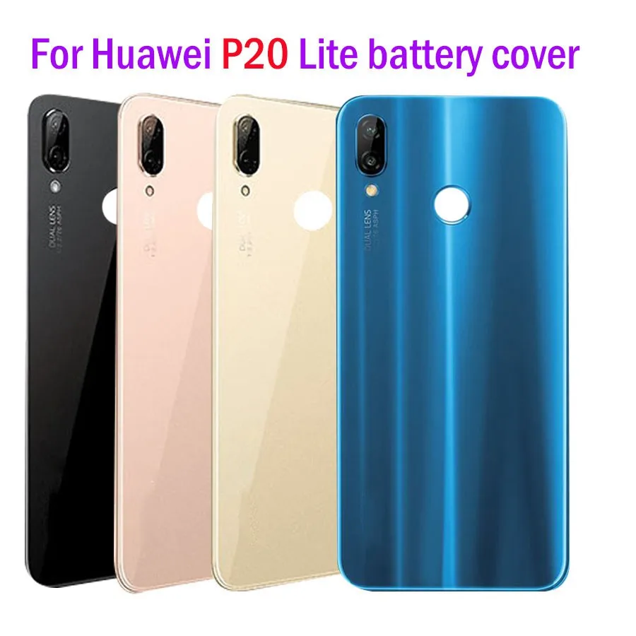 Крышка аккумуляторной батареи для Huawei P20 Lite задняя крышка P20lite Запасные детали Nova