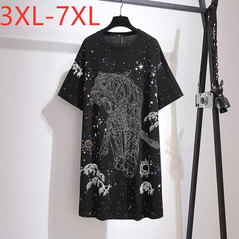 Missfansiqi Plus Size Tops For Women Ladies Summer Large Short Sleeve Loose Black Cotton Print Long T-shirt 3XL 4XL 5XL 6XL 7XL
Missfansiqi Plus Size Tops For Women Ladies Summer Large Short Sleeve Loose Black Cotton Print Long T-shirt 3XL 4XL 5XL 6XL 7XL