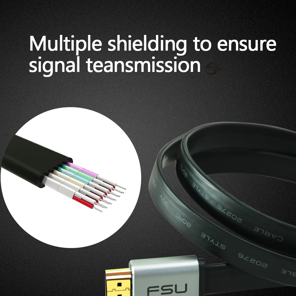 Высокоскоростной кабель 4K с HDMI на 2 0 для Xiaomi проектора Nintendo Switch PS4 телевизора TVBox