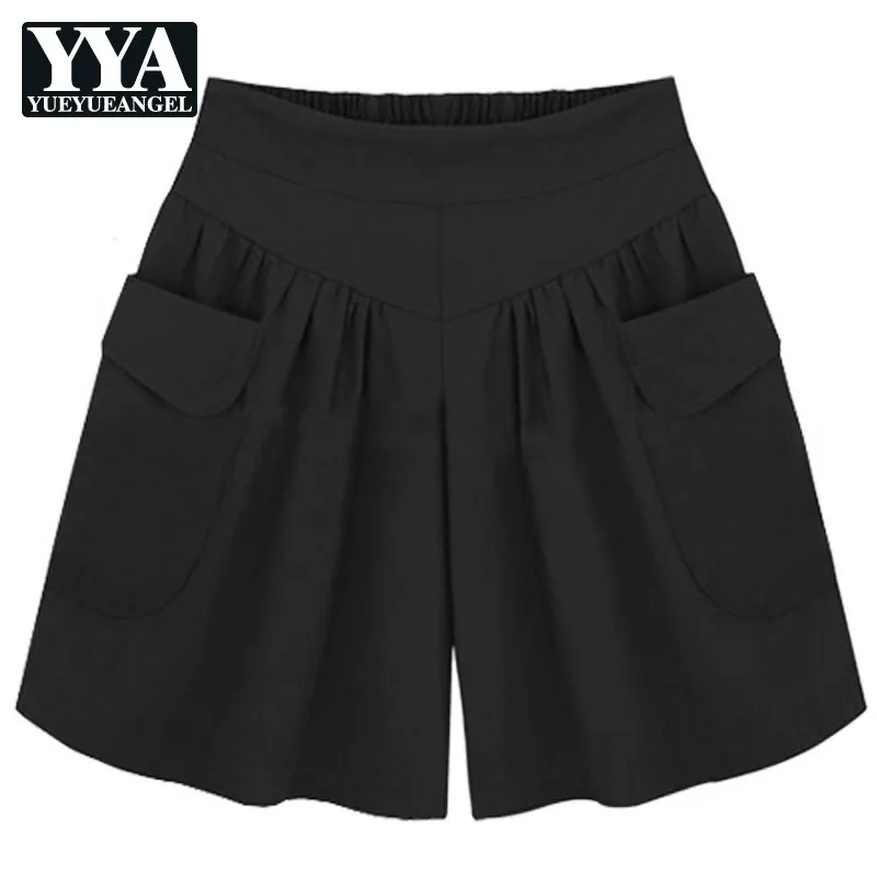 Plus Size 5XL Summer Shorts Women Casual Loose Elastic High Waist Wide Leg Shorts Street Pocket Harajuku Shorts Black Sweatpants
Plus Size 5XL Summer Shorts Women Casual Loose Elastic High Waist Wide Leg Shorts Street Pocket Harajuku Shorts Black Sweatpants
