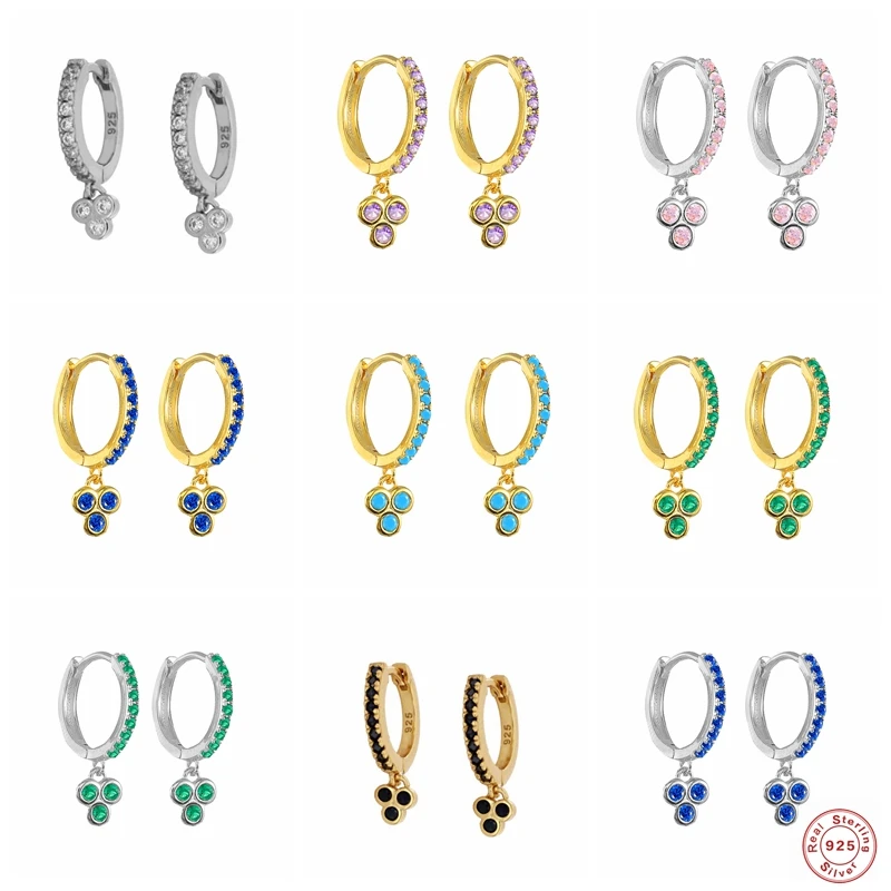 Pendientes Plata 925 Colorful Crystal CZ Circle Earring For Women Birthday Engagement Gift Cubic Zirconia Hoop Earrings Jewerly
Pendientes Plata 925 Colorful Crystal CZ Circle Earring For Women Birthday Engagement Gift Cubic Zirconia Hoop Earrings Jewerly