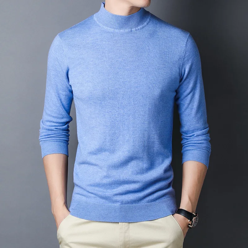 2022 half high neck sweaters long sleeve sweater Men solid color bottoming shirt zde2982
2022 half high neck sweaters long sleeve sweater Men solid color bottoming shirt zde2982